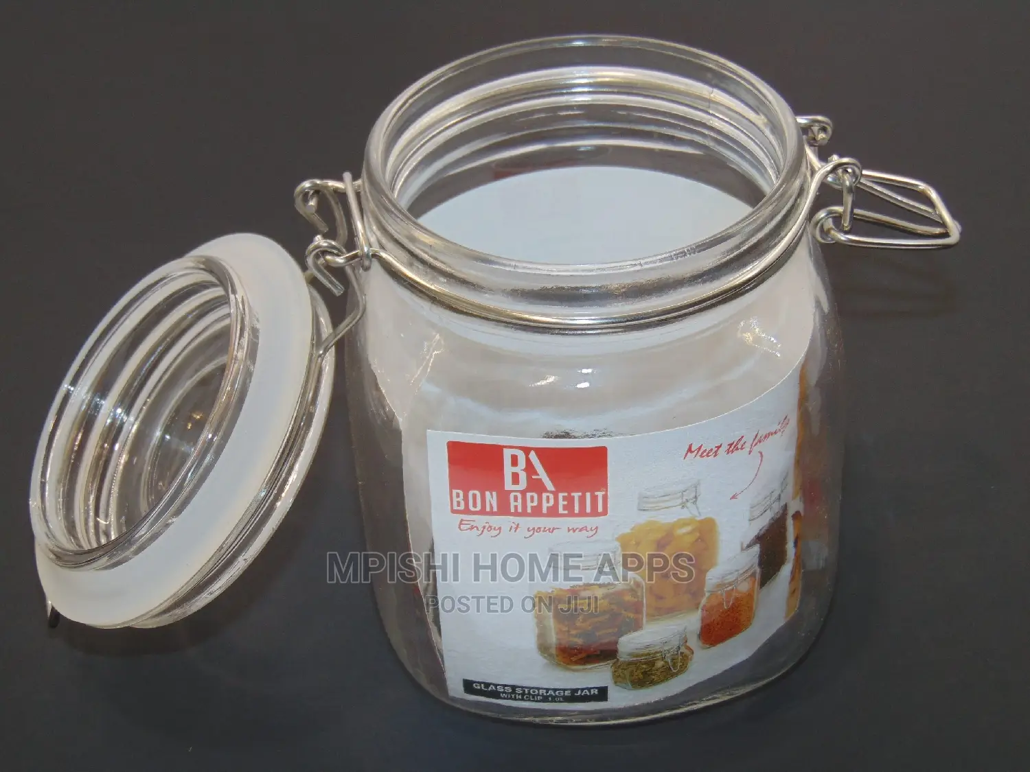 Glass Clip Jar