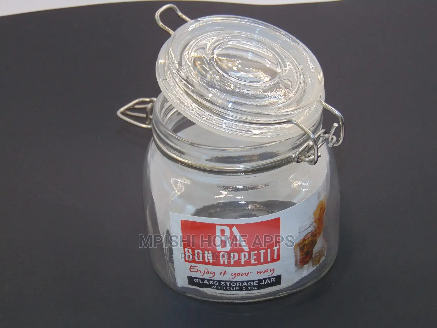Glass Clip Jar
