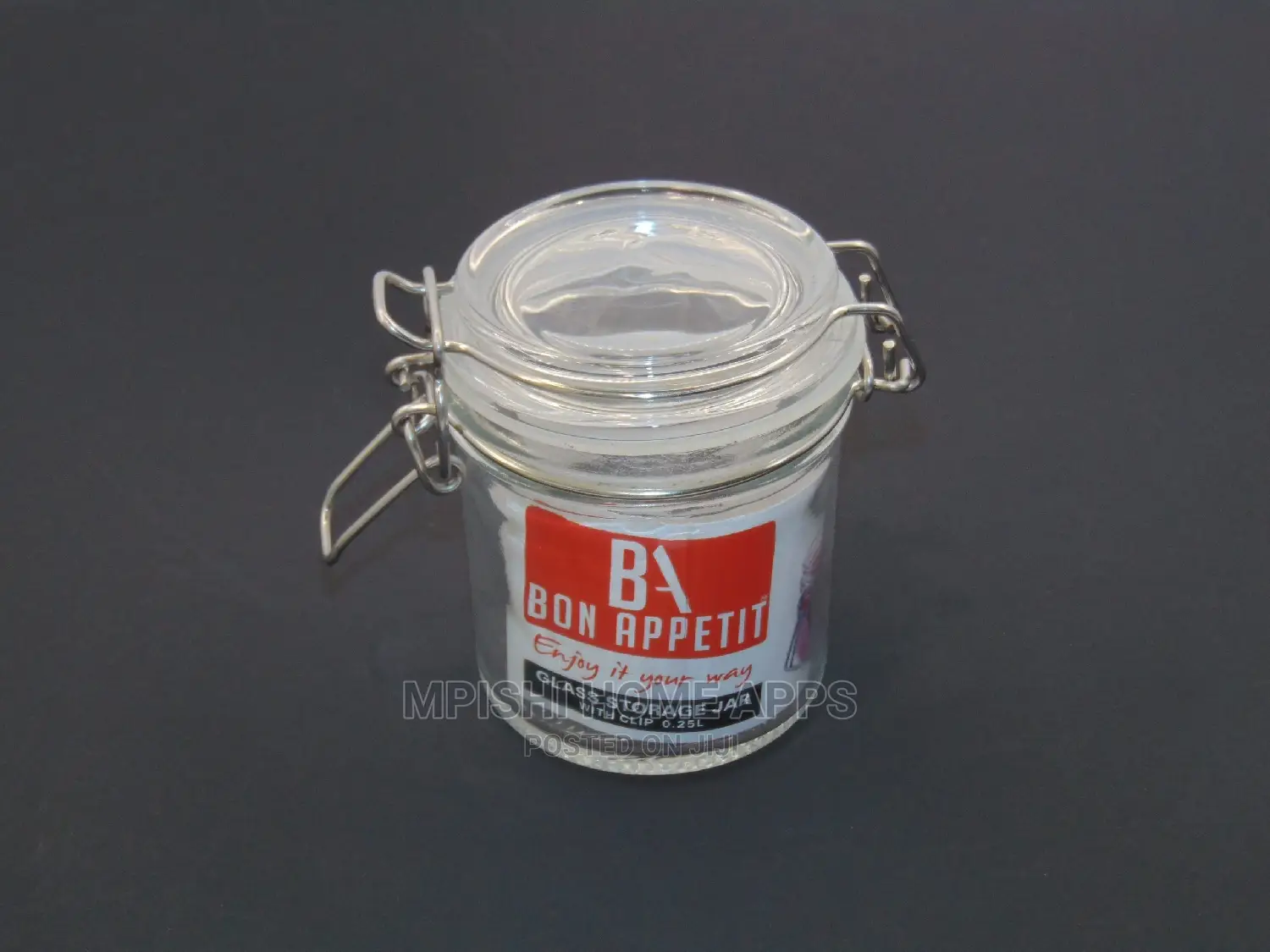 Glass Clip Jar