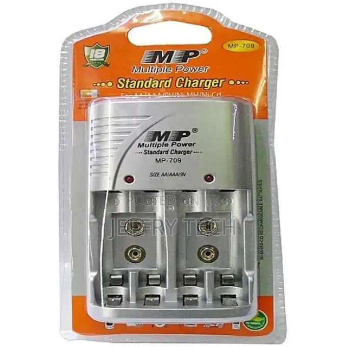MP Microphone Charger for AA, AAA and 9V Batteries