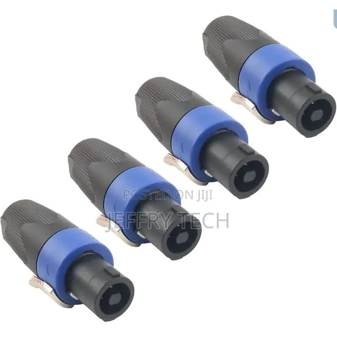 4 Pole Speakon Plug Male Speaker Cable Connectors 4 Pcs