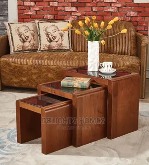 3pc Interlocking Nest of Stools