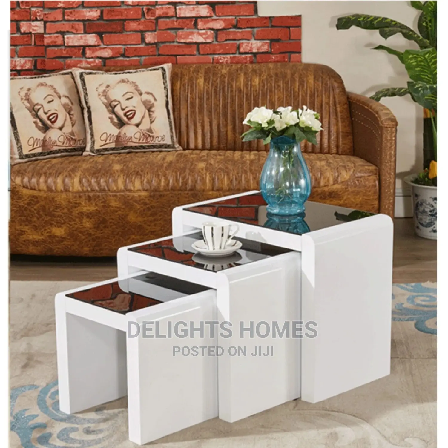 3pc Interlocking Nest of Stools