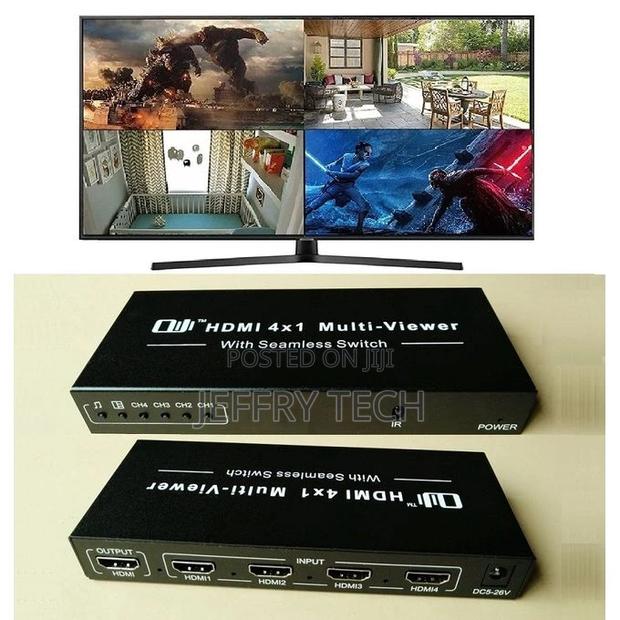 4x1 Hdmi-Compatible Multiviewer 1080p Quad Screen Real Time - main view