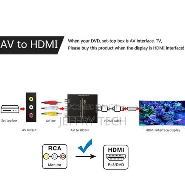 AV (RCA) to Hdmi-Compatible Audio Video Converter, - thumbnail 3