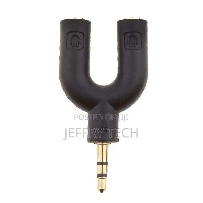 35mm Stereo Audio Jack Headphone 2 Way Y Splitter Adapter