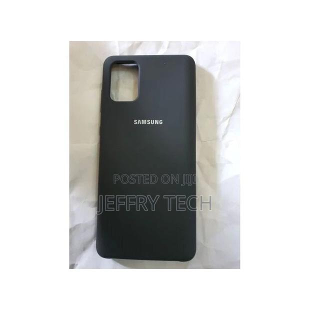 Samsung Galaxy A71 Silicone Cover Protective Case Black