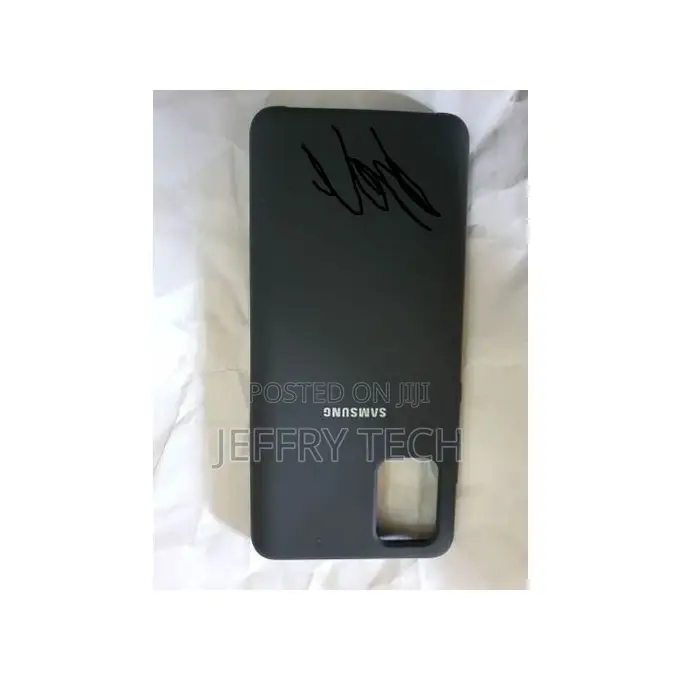 Samsung Galaxy A71 Silicone Cover Protective Case Black