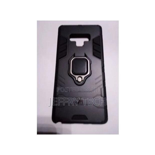 Samsung Note 9 Rugged Premium Back Cover Case -Black - main view