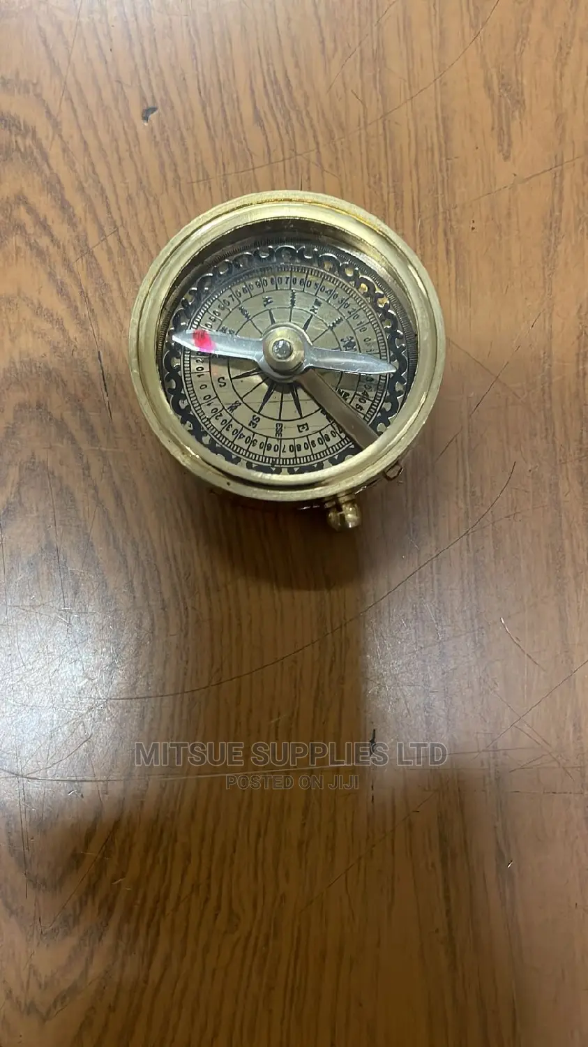 Magnet Plotting Compass With Lock Brass