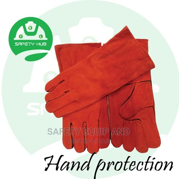 Welding Gloves/Red With Liner