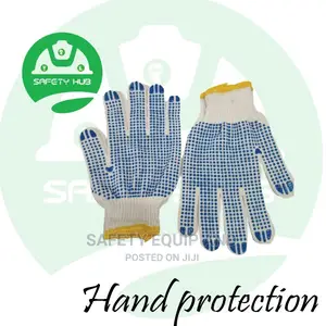 Poly Cotton Dotted Gloves