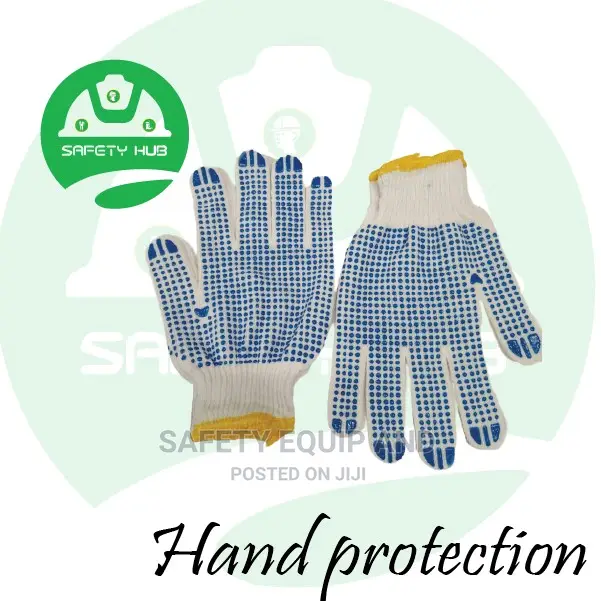 Poly Cotton Dotted Gloves