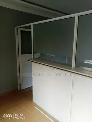White Aluminum Partition