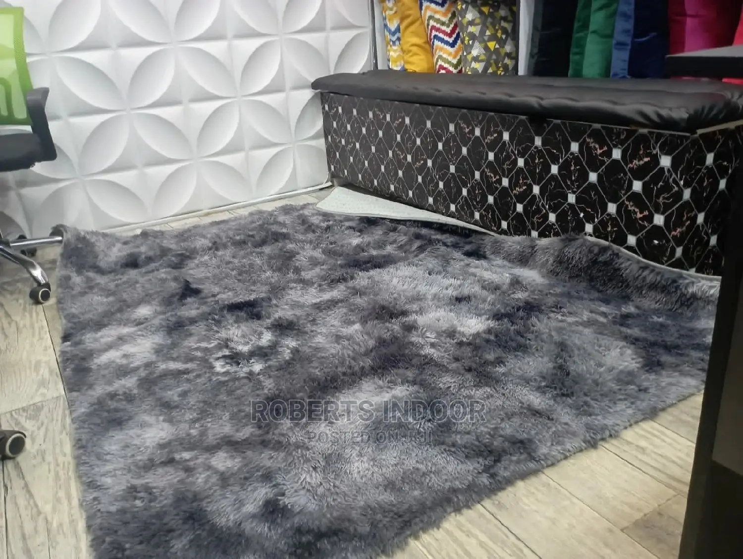 Elegant Soft Patchef Fluffy Carpet