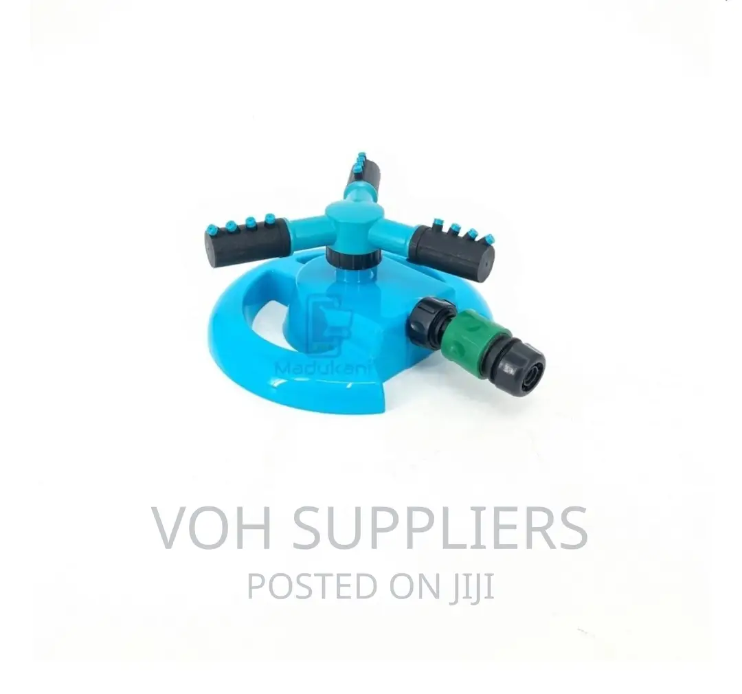 4 Nozzle 3 Arm Rotary Lawn Garden Sprinkler With Quick