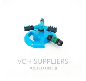 4 Nozzle 3 Arm Rotary Lawn Garden Sprinkler With Quick