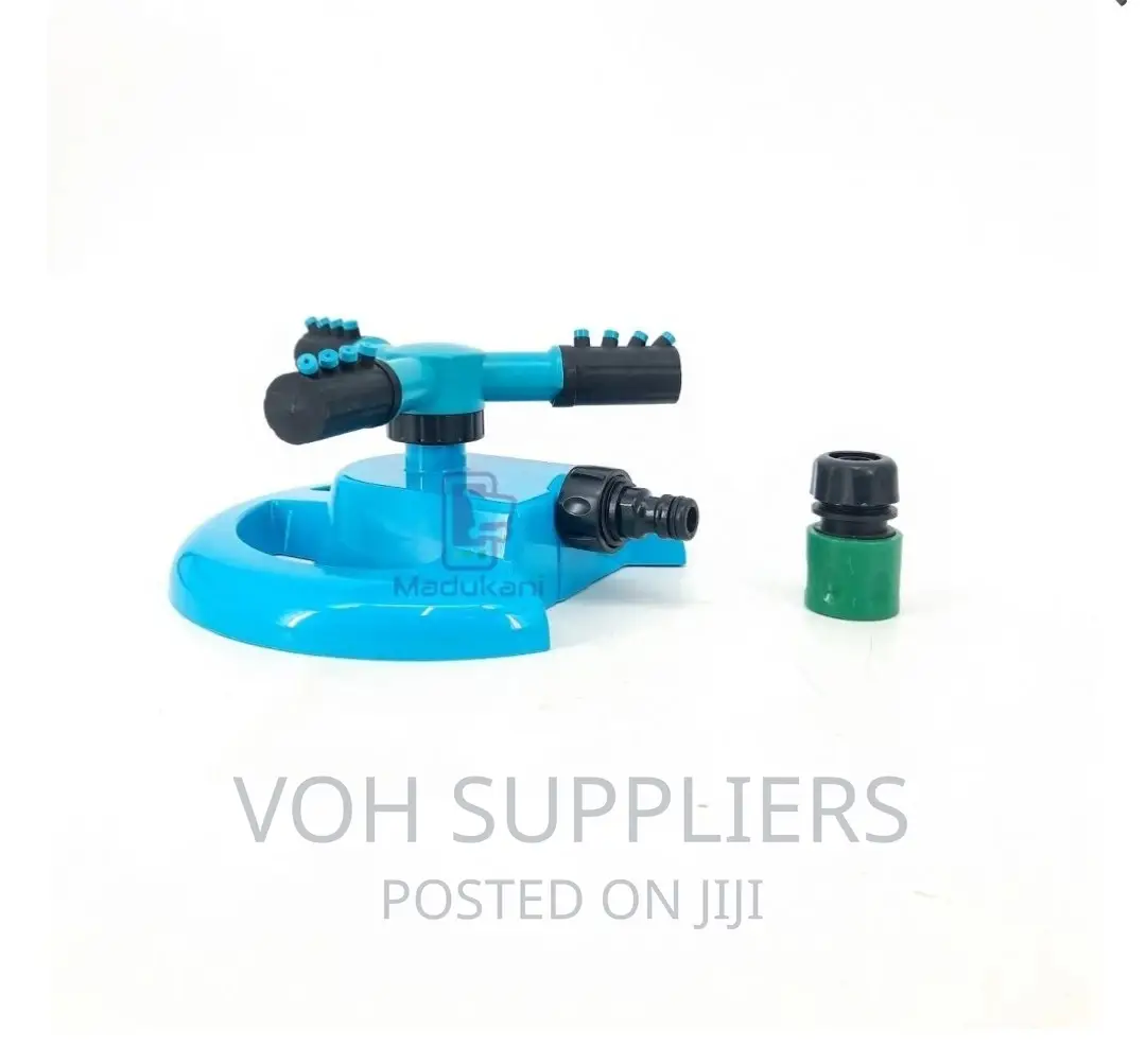 4 Nozzle 3 Arm Rotary Lawn Garden Sprinkler With Quick
