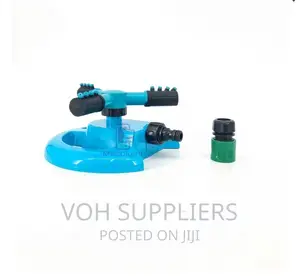 4 Nozzle 3 Arm Rotary Lawn Garden Sprinkler With Quick