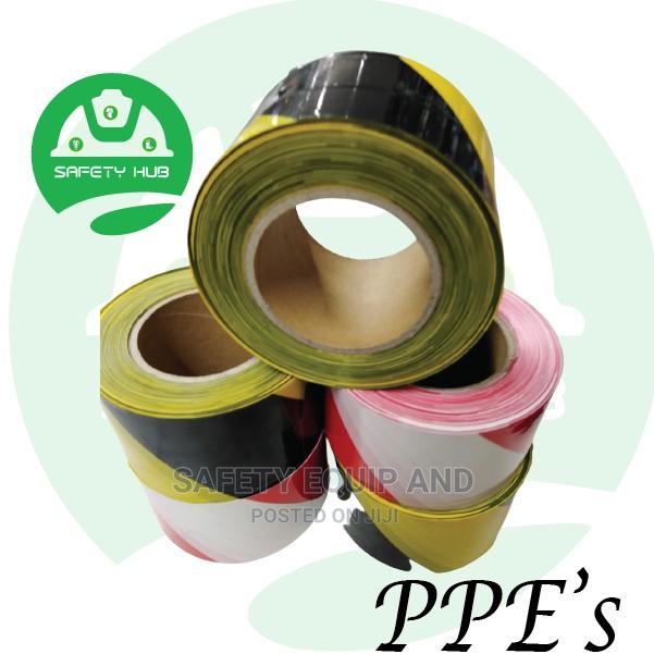 Red/White Yellow/Black Barrier Tapes - main view