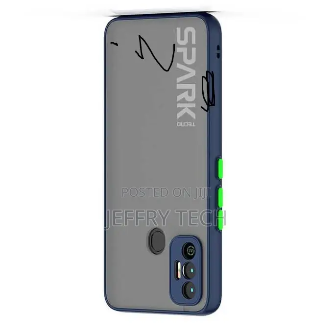 Matte Translucent Cover for Tecno Spark 8P