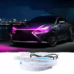 Cool Bonnet Hood Lights Tesla Style(Drl)