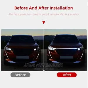 Cool Bonnet Hood Lights Tesla Style(Drl)