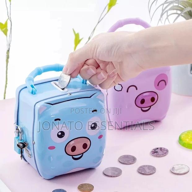 Piggy Bank, Kids Money Box With A Lock