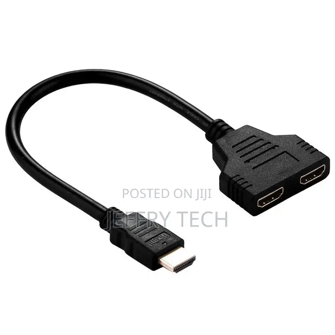 Generic 30cm 1080P HDMI Port Male to 2 Female 1 in 2 Out SPL