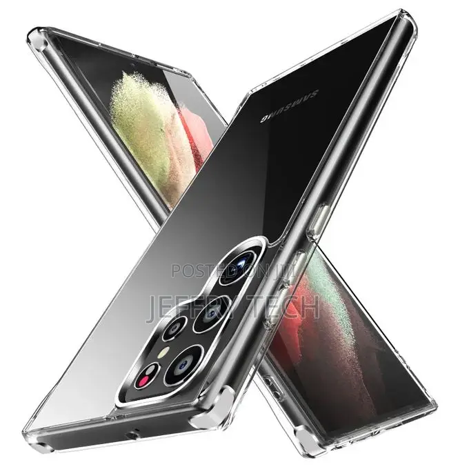 Galaxy S22 Ultra 5G Case, Crystal Clear Hard PC TPU Bumper