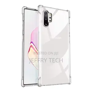 Galaxy Note 10+ Case, Clear Soft Gel TPU Reinforced Corners