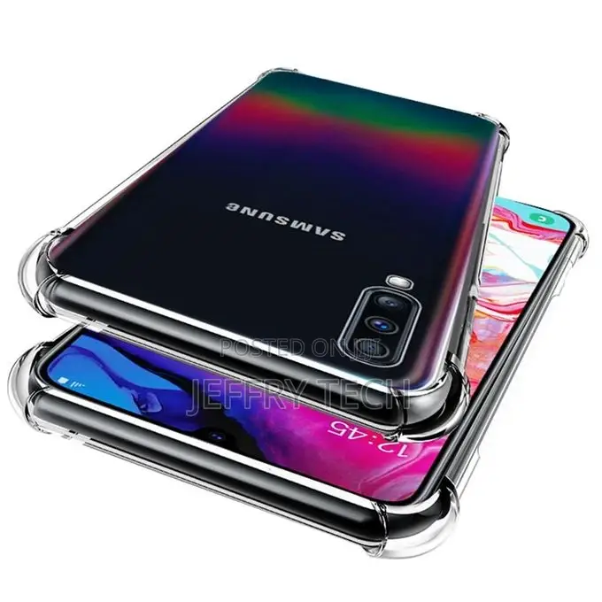 Galaxy A70 / A70S Case, Clear Soft Gel TPU Reinforced Corner