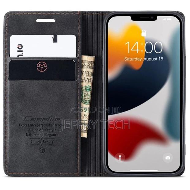 Caseme Leather Flip Case for iPhone 13 Pro Max With Pockets - thumbnail 3