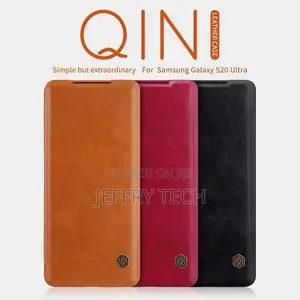 Nilkin Leather Flip Case for Samsung S20 Ultra With Pockets