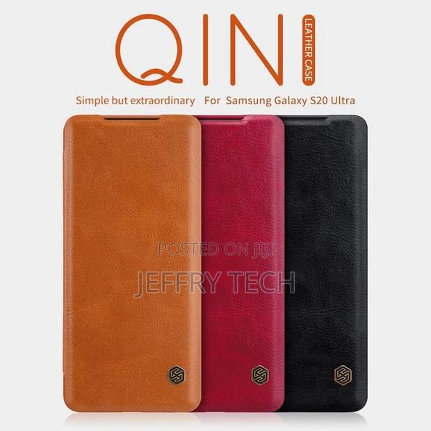Nilkin Leather Flip Case for Samsung S20 Ultra With Pockets - thumbnail 2