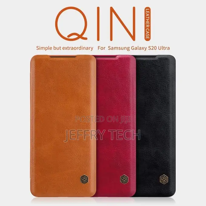 Nilkin Leather Flip Case for Samsung S20 Ultra With Pockets