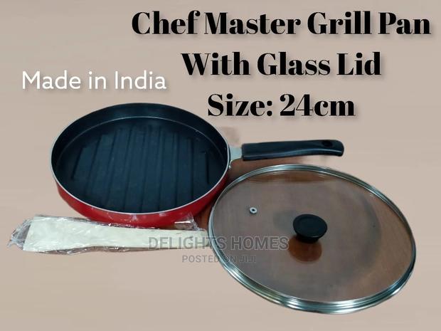 24cm Chef Master Grill Pan With Glass Lid