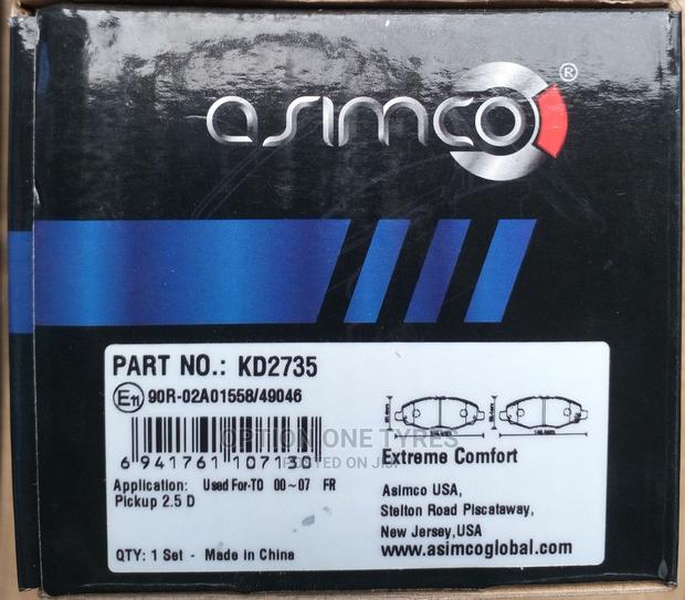 KD 2735 Asimco Break Pad for Sale at Ksh 1,700