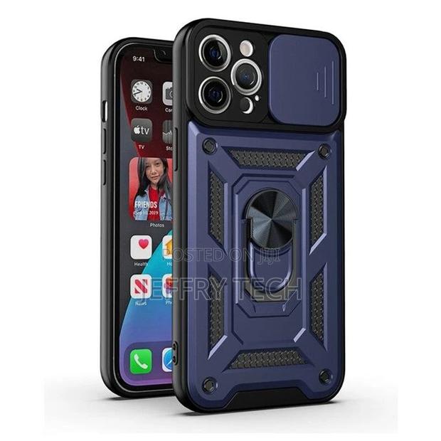 Generic iPhone 12 Case (Blue Hard Cover )
