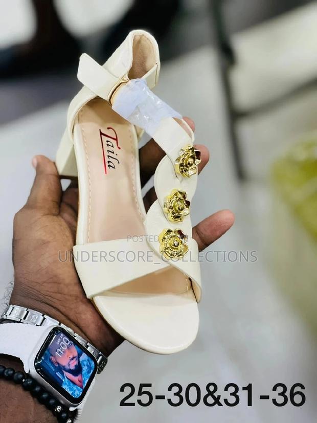 Classy Kids Low Heel Open Shoes - thumbnail 3