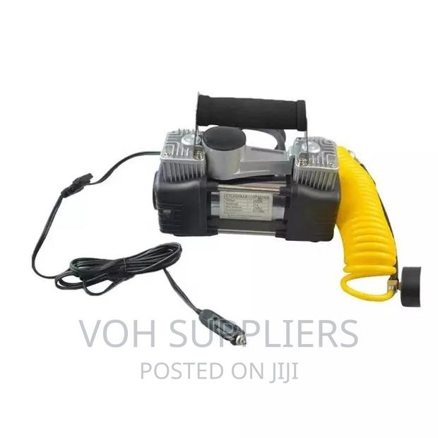 Super Power and Double Pump Portable 12v Car Air Compressor - thumbnail 2
