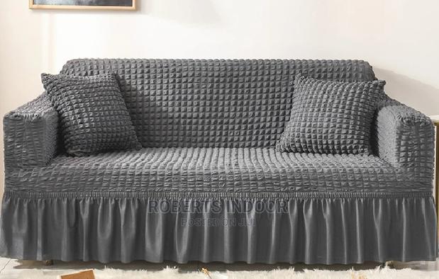 Dark Grey Turkish Elastic Sofa Cover