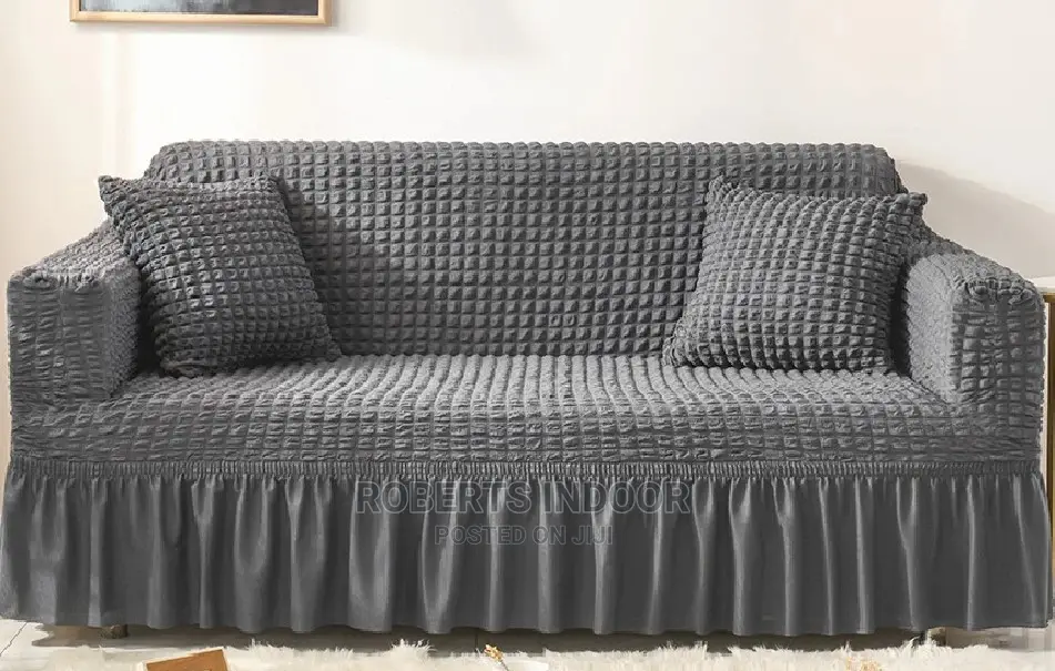Dark Grey Turkish Elastic Sofa Cover