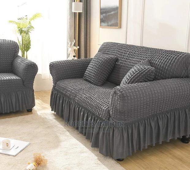 Dark Grey 7 Sutter Turkish Sofa Cover - main view