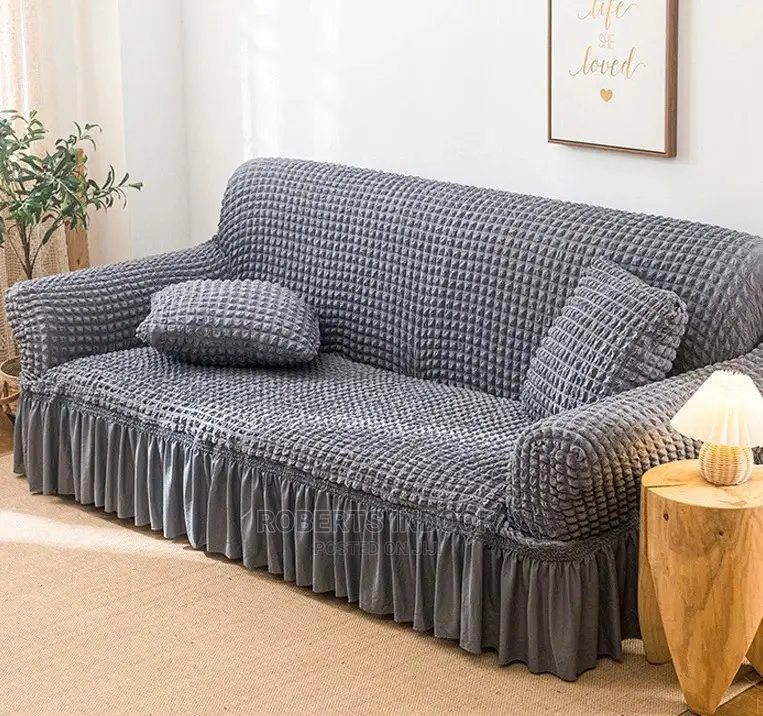 Grey Turkish Elastic Sofa Cover