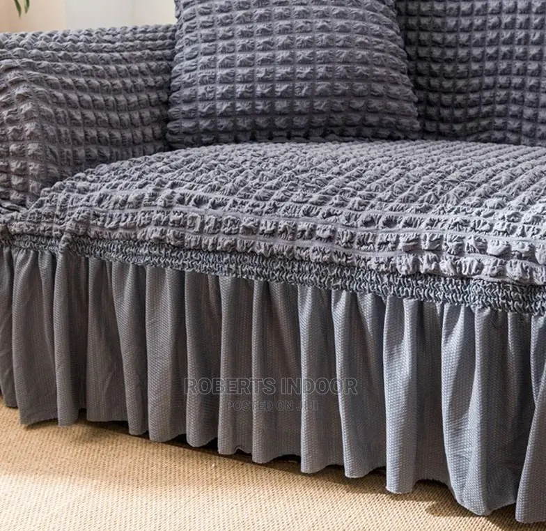 Dark Grey Turkish Elastic Sofa Cover