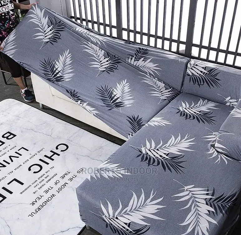 Grey Printed Elegabt Sofa Cover