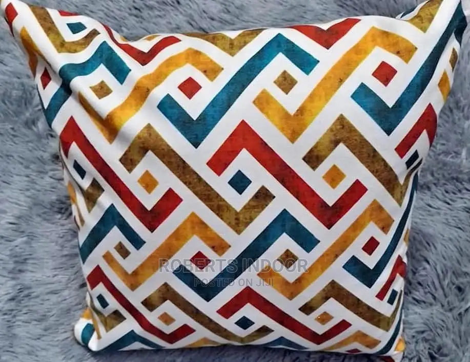 Printed Yellow Throw Pillow