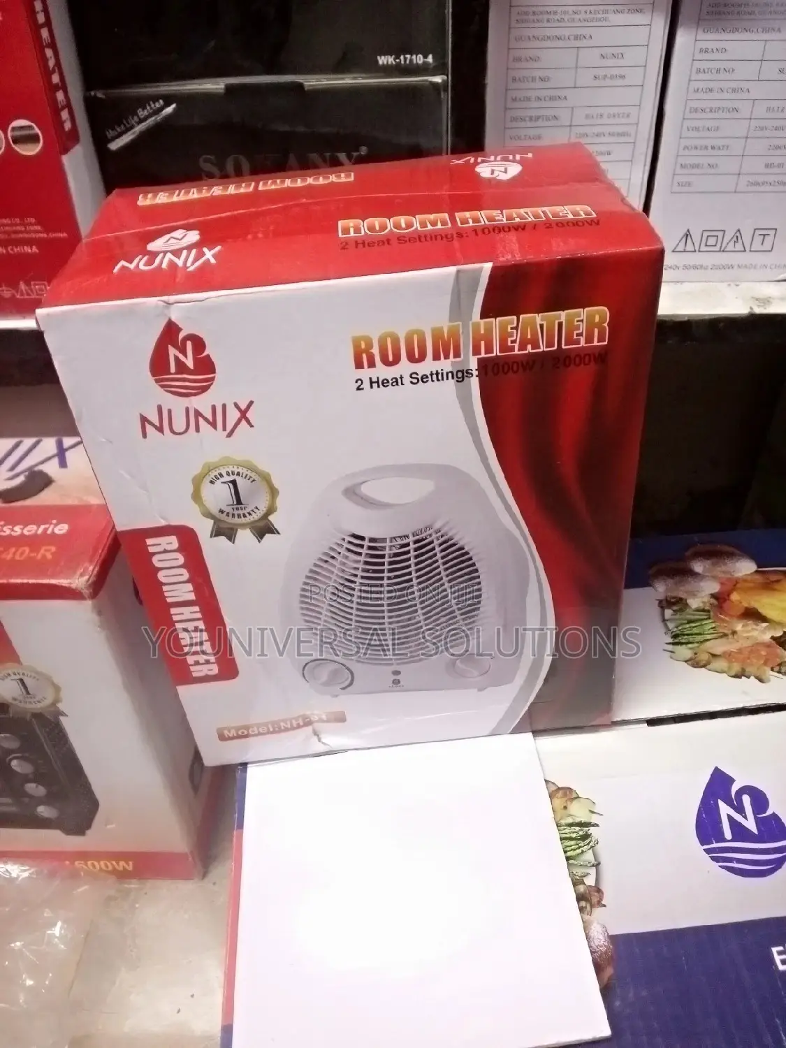 Nunix Electric Fan Room Heater.