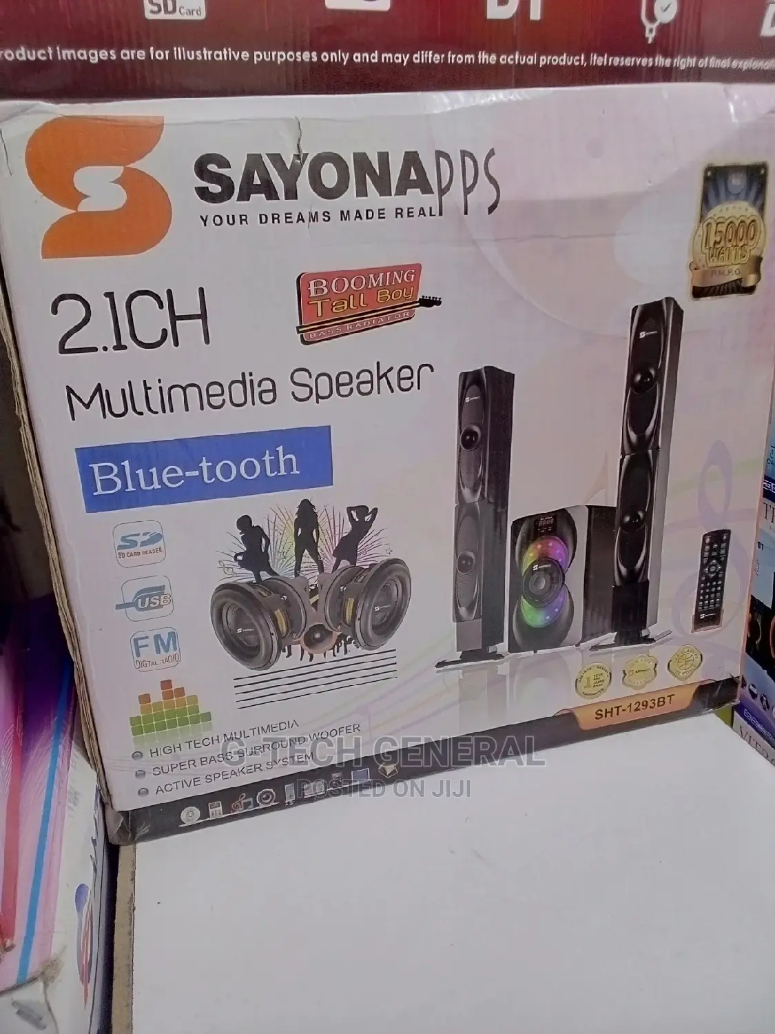 Sayona Home Theater - Bass Booming Tallboy Speaker System